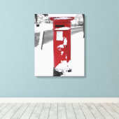 British Post Box Leinwanddruck (Insitu (Holzboden))