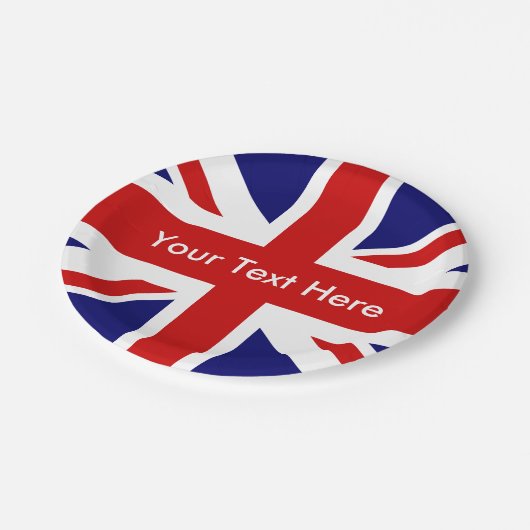 British Pub Union Jack Pappteller (Schrägansicht)