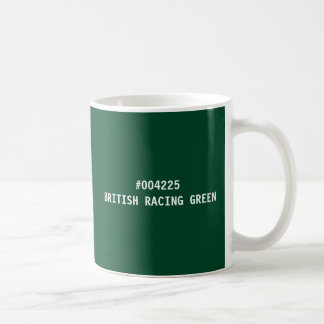 British Racing Green Farbhex Code Tasse