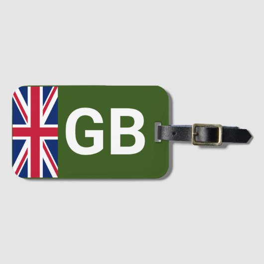 British Racing Green Gepäckanhänger (Vorderseite (Horizontal))