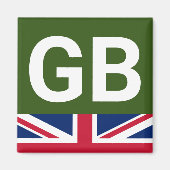 British Racing Green Magnet (Vorne)