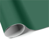 British Racing Green Solid Color Geschenkpapier (Rolleneckpunkt)