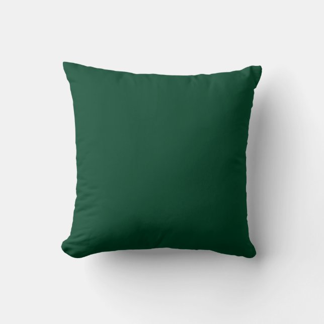 British Racing Green Solid Color Kissen (Vorderseite)