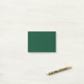 British Racing Green Solid Color Post-it Klebezettel (Auf Schreibtisch)