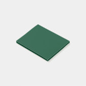 British Racing Green Solid Color Post-it Klebezettel (angewinkelt)