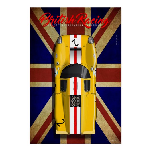 British Racing Lola T70 MKIII No.2 Poster (Vorderseite)