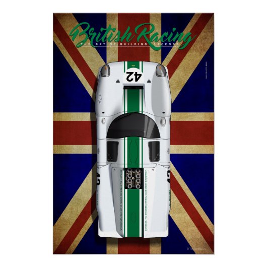 British Racing Lola T70 MKIII No.42 Poster (Vorderseite)