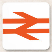 British Rail Double Arrow Logo Getränkeuntersetzer (Vorderseite)