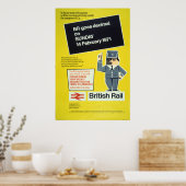 British Rail geht dezimal Poster (Küche)