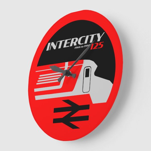 British Rail Intercity Classic Train Enthusiast Große Wanduhr (Winkel)