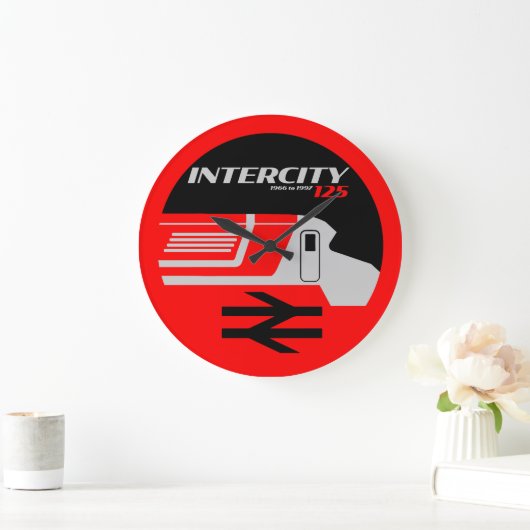 British Rail Intercity Classic Train Enthusiast Große Wanduhr (Zuhause)
