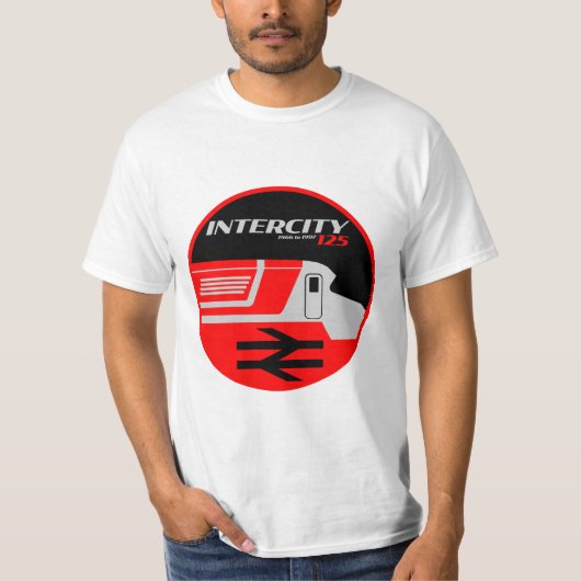 British Rail Intercity Classic Train Enthusiast T-Shirt (Vorderseite)