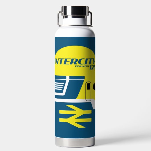 British Rail Intercity Classic Train Enthusiast Trinkflasche (Rückseite)
