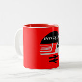 British Rail Intercity Classic Train Enthusiast Zweifarbige Tasse (Vorderseite Links)