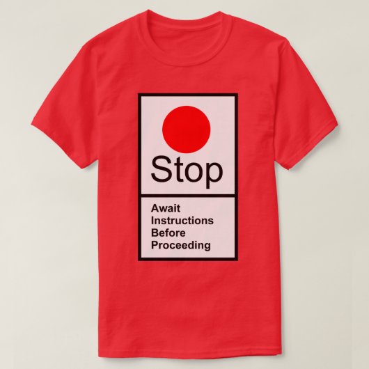 BRITISH RAIL STOP SIGN T-Shirt (Design vorne)