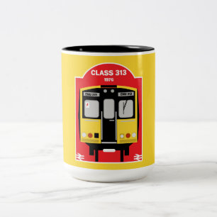 British Rail Train Geeks Zweifarbige Tasse