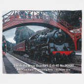 British Railways 2-6-4T No.80136 - Name hinzufügen Fleecedecke (Vorderseite (Horizontal))