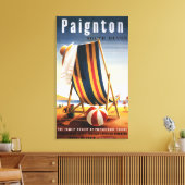 British Railways Beach Chair und Ball Poster Leinwanddruck (Insitu (Wohnzimmer))