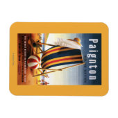 British Railways Beach Chair und Ball Poster Magnet (Horizontal)