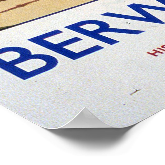 British Railways Berwick-upon-Tweed Poster (Ecke)