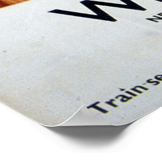 British Railways Whitley Bay 1949 Poster (Ecke)