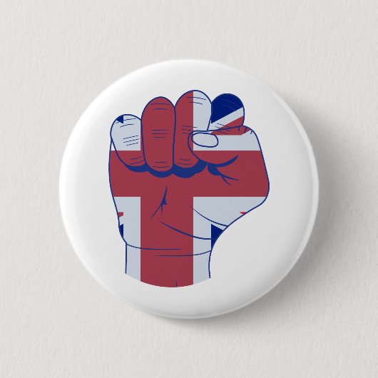 British Raised Fist Button (Vorderseite)