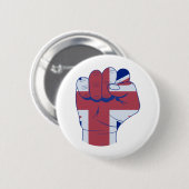 British Raised Fist Button (Vorne & Hinten)