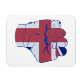 British Raised Fist Magnet (Horizontal)