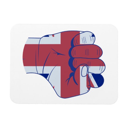 British Raised Fist Magnet (Horizontal)