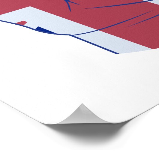 British Raised Fist Poster (Ecke)