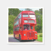 BRITISH RED BUS SERVIETTE (Vorderseite)