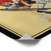 British Redcoat Soldier Dodges Bullets - Amerikane Poster (Ecke)