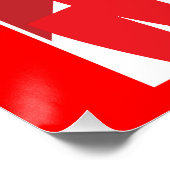 British River Thames Regatta Poster (Ecke)