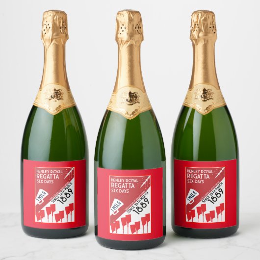 British River Thames Regatta Schaumweinetikett (Flaschen)