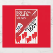 British River Thames Regatta Schaumweinetikett (Einzelnes Label)