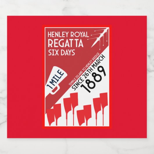 British River Thames Regatta Schaumweinetikett (Einzelnes Label)