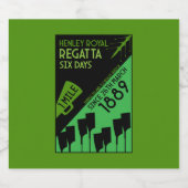 British River Thames Regatta Schaumweinetikett (Einzelnes Label)