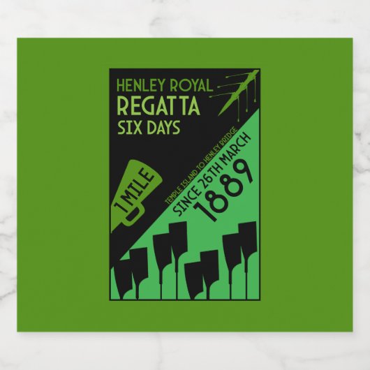 British River Thames Regatta Schaumweinetikett (Einzelnes Label)