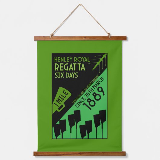 British River Thames Regatta Wandteppich Mit Holzrahmen (Vorderseite)