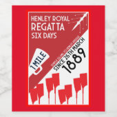 British River Thames Regatta Weinetikett (Einzelnes Label)