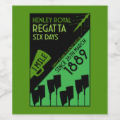 British River Thames Regatta Weinetikett (Einzelnes Label)