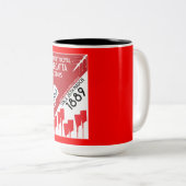 British River Thames Regatta Zweifarbige Tasse (VorderseiteRechts)