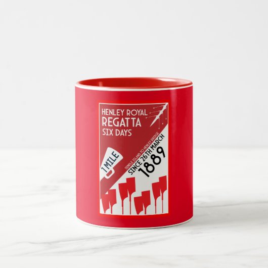 British River Thames Regatta Zweifarbige Tasse (Mittel)
