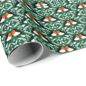 British Robin RedBrust Geschenkpapier (Rolleneckpunkt)