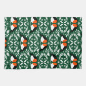 British Robin RedBrust Geschirrtuch (Horizontal)