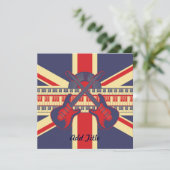 British Rock - Einladung zur Card (Stehend Vorderseite)