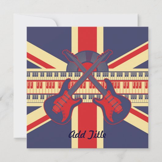 British Rock - Einladung zur Card (Vorderseite)