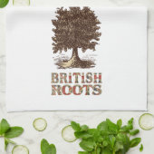 British Roots Family Tree Tee Handtuchhandtuch Han Handtuch (Gefaltet)
