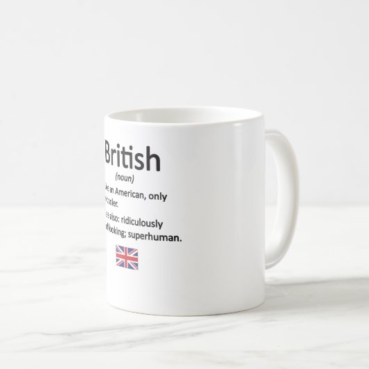 British Roots Great Britain Flag Britisches Erbe Kaffeetasse (VorderseiteRechts)