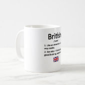 British Roots Great Britain Flag Britisches Erbe Kaffeetasse (Vorderseite Links)